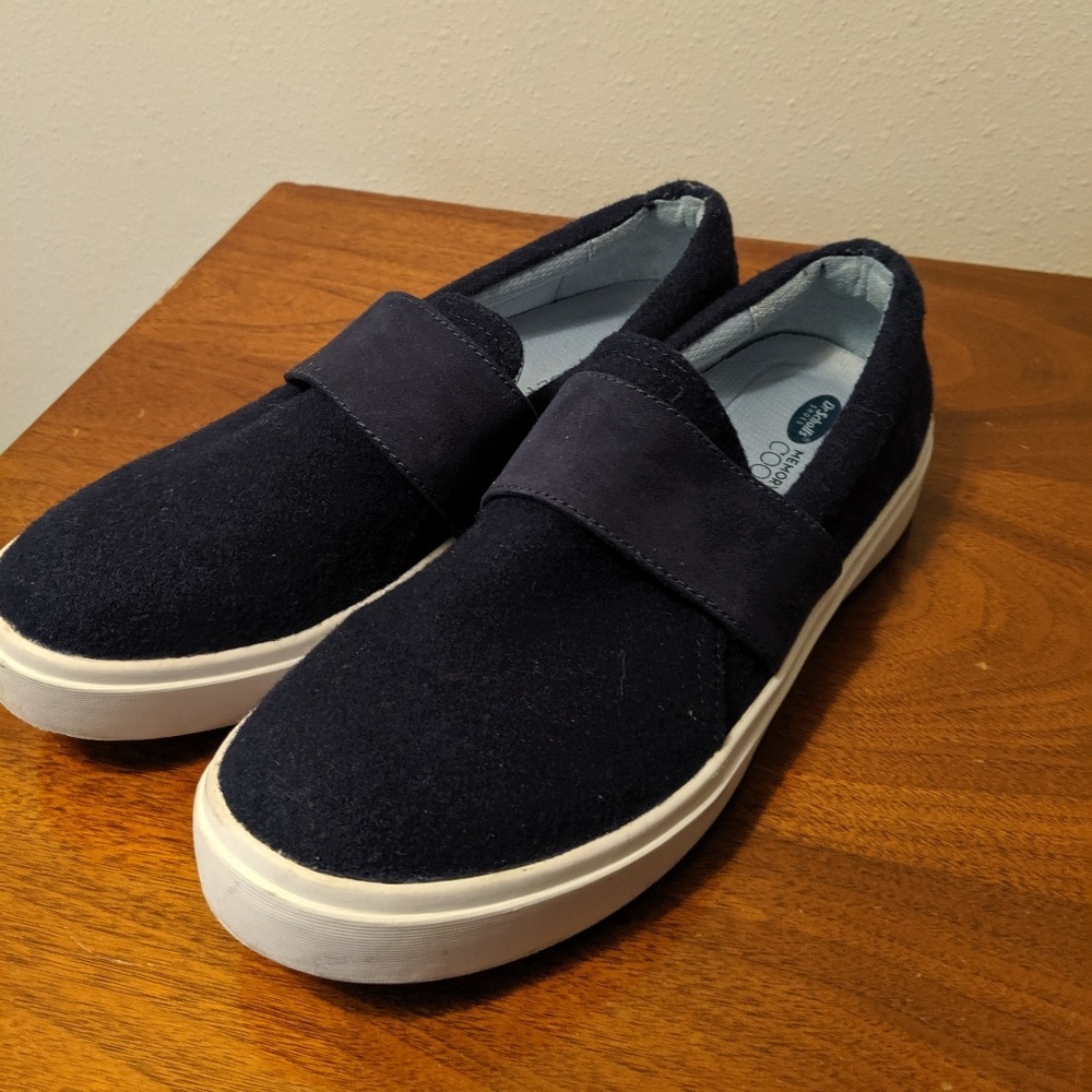 Dr Scholls navy slip on